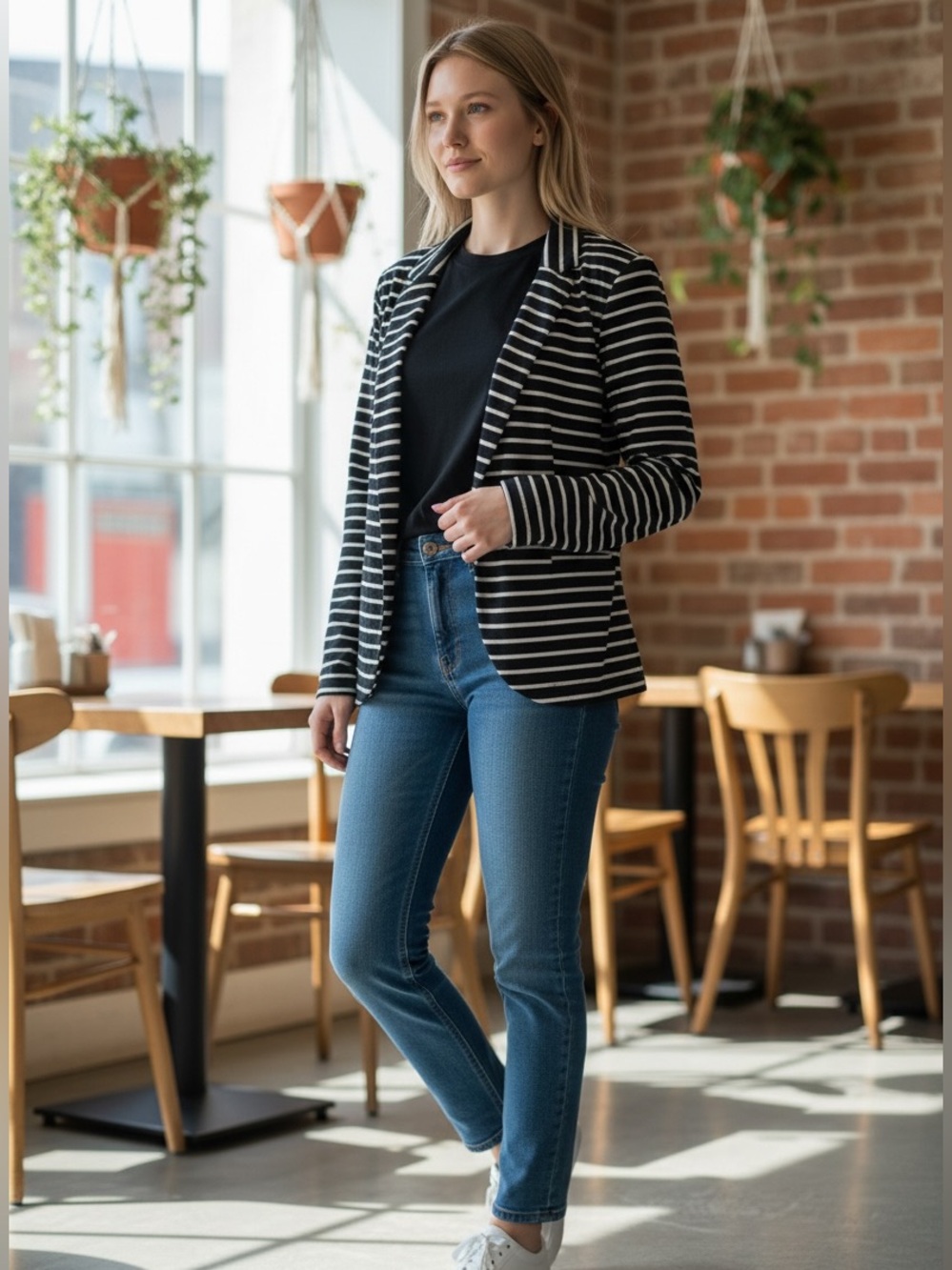 Xhilaration Striped Cardigan